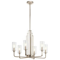 KRONLEUCHTER Elstead Kimrose 68.6/63.1 cm   - Nickelfarben, KONVENTIONELL, Glas/Metall (68.6/63.1cm) - Elstead Lighting