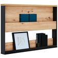 WANDREGAL  - Schwarz/Eiche Artisan, KONVENTIONELL, Holzwerkstoff (92/63cm) - Voleo