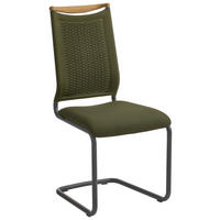 SCHWINGSTUHL  in Netz  - Eichefarben/Anthrazit, Design, Holz/Textil (47/99,0/59cm) - Venjakob