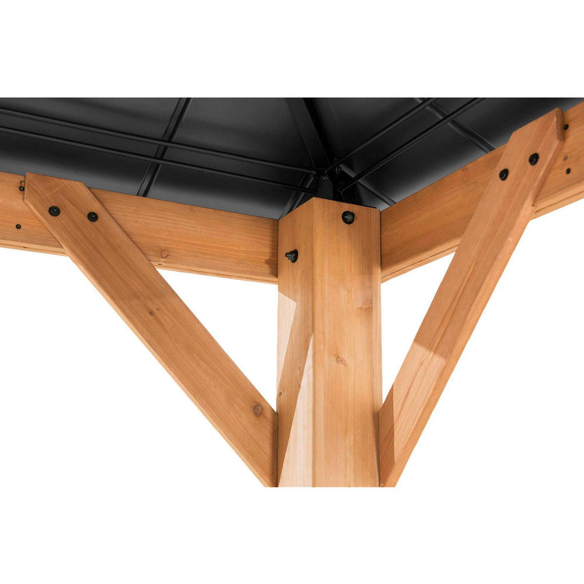 PAVILLON 336/287/336 cm   - Anthrazit, Basics, Holz/Kunststoff (336/287/336cm)