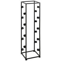 WEINREGAL  - Schwarz, Design, Kunststoff/Metall (26/104/24cm)