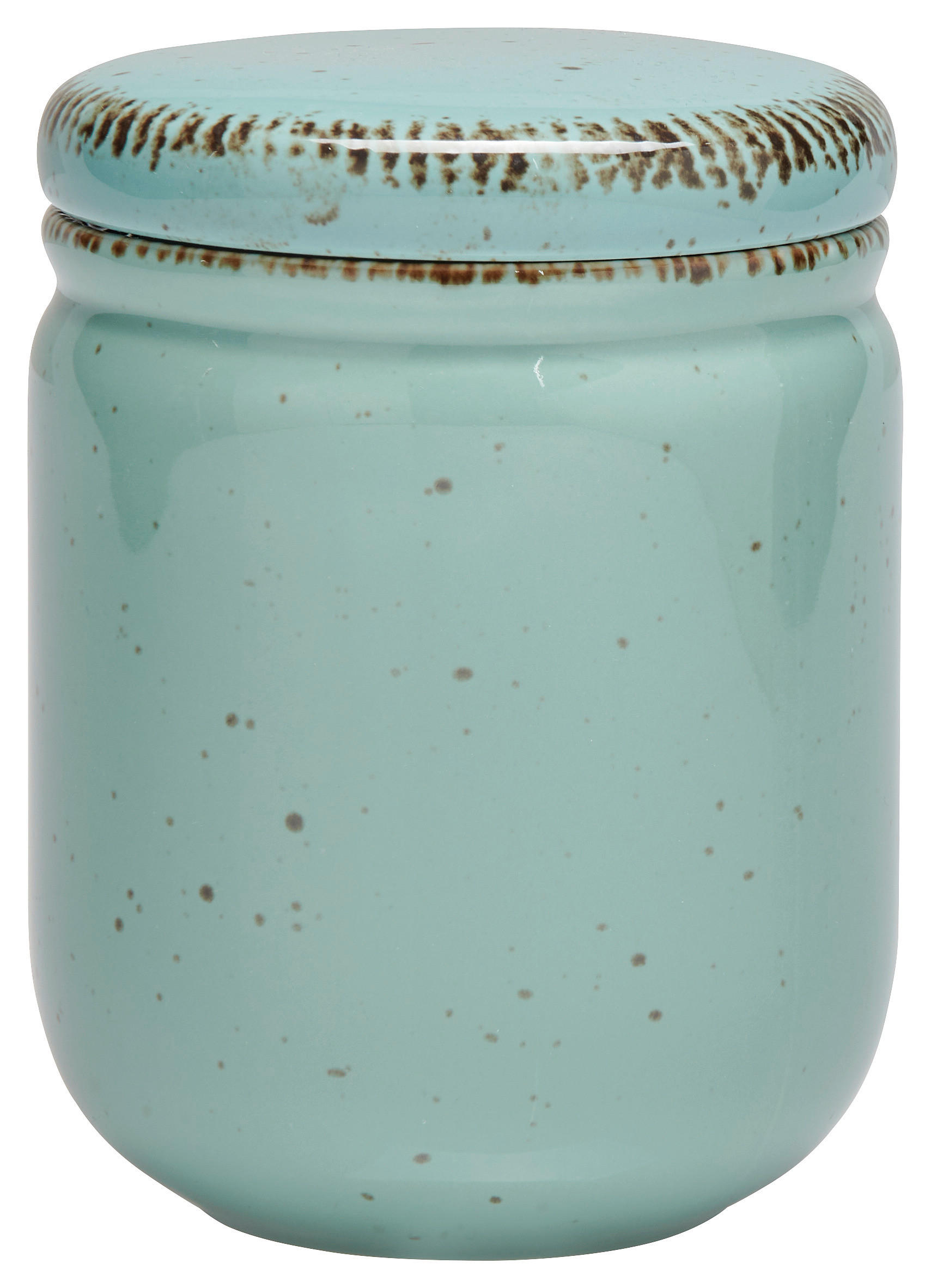 KUTIJA ZA HRANU  0,7 l    - tirkizna, Lajfstajl, keramika (11,5/13,5cm) - Landscape