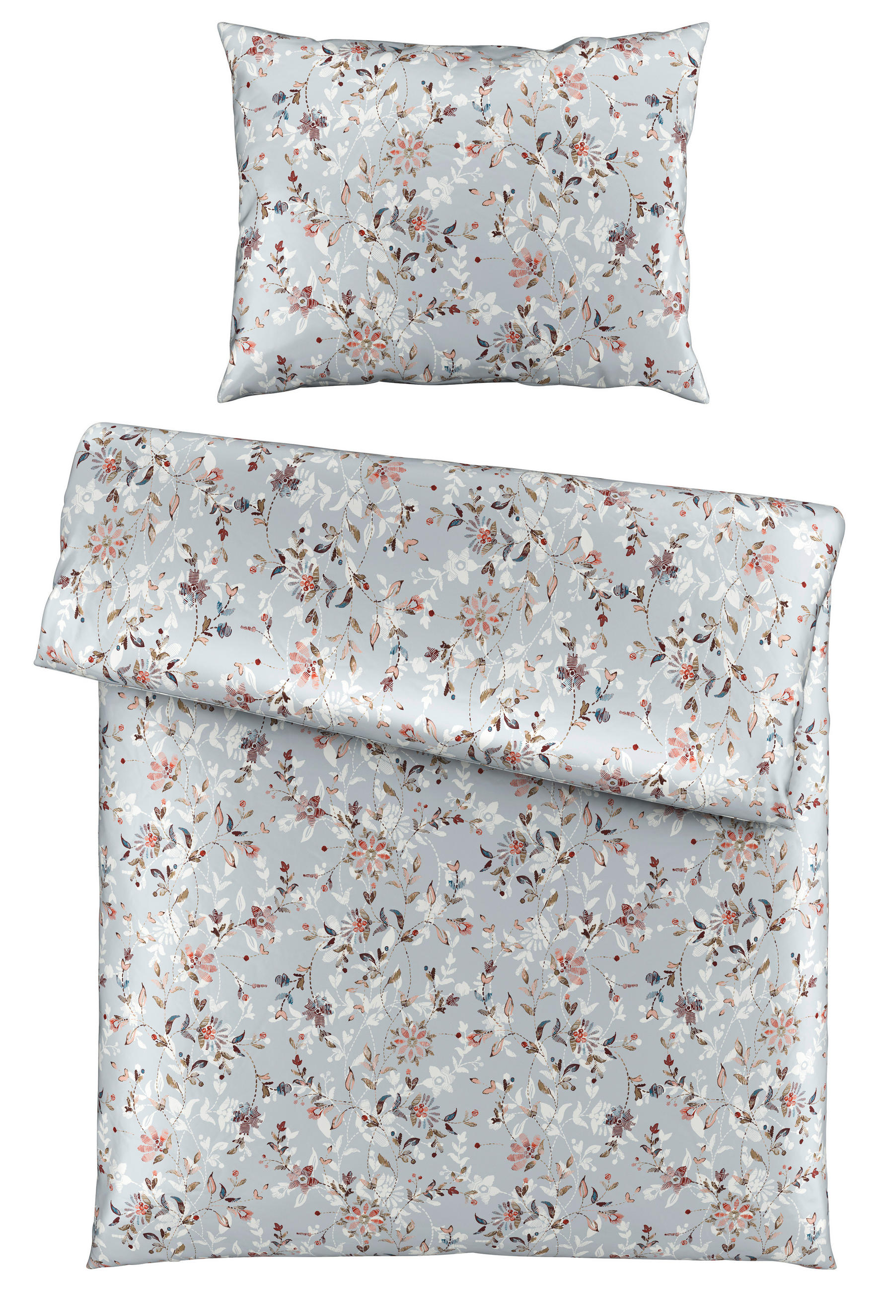 POSTELJNINA GISELLE 140/200 cm saten večbarvno - večbarvno, Konvencionalno, tekstil (140/200cm) - Esposa