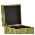 HOCKER Samt Grün  - Schwarz/Grün, Trend, Textil (40/43/40cm) - Xora