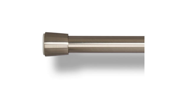 KLEMMSTANGE  - Grau Hochglanz, Design, Metall (120-220cm) - Homeware