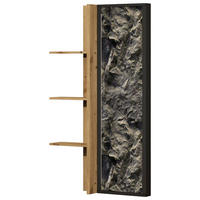 WANDPANEEL 80/145/19 cm Graphitfarben, Eiche Artisan  80/145/19 cm  - Graphitfarben/Eiche Artisan, Design, Holzwerkstoff (80/145/19cm) - Cantus