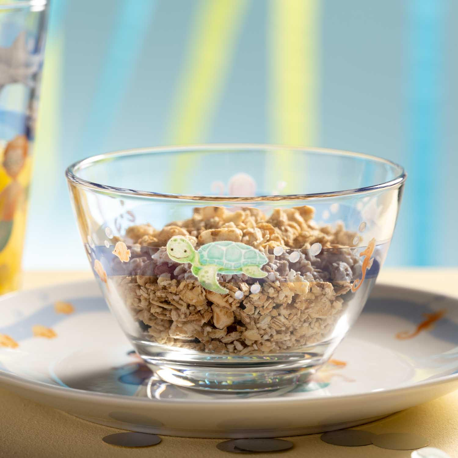 MÜSLISCHALENSET Bambini Aventura 6-teilig  - Trend, Glas (12/7,5/12cm) - Leonardo