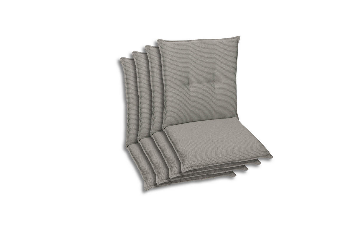 SESSELAUFLAGENSET meliert  - Grau, Basics, Textil (50/7/100cm)