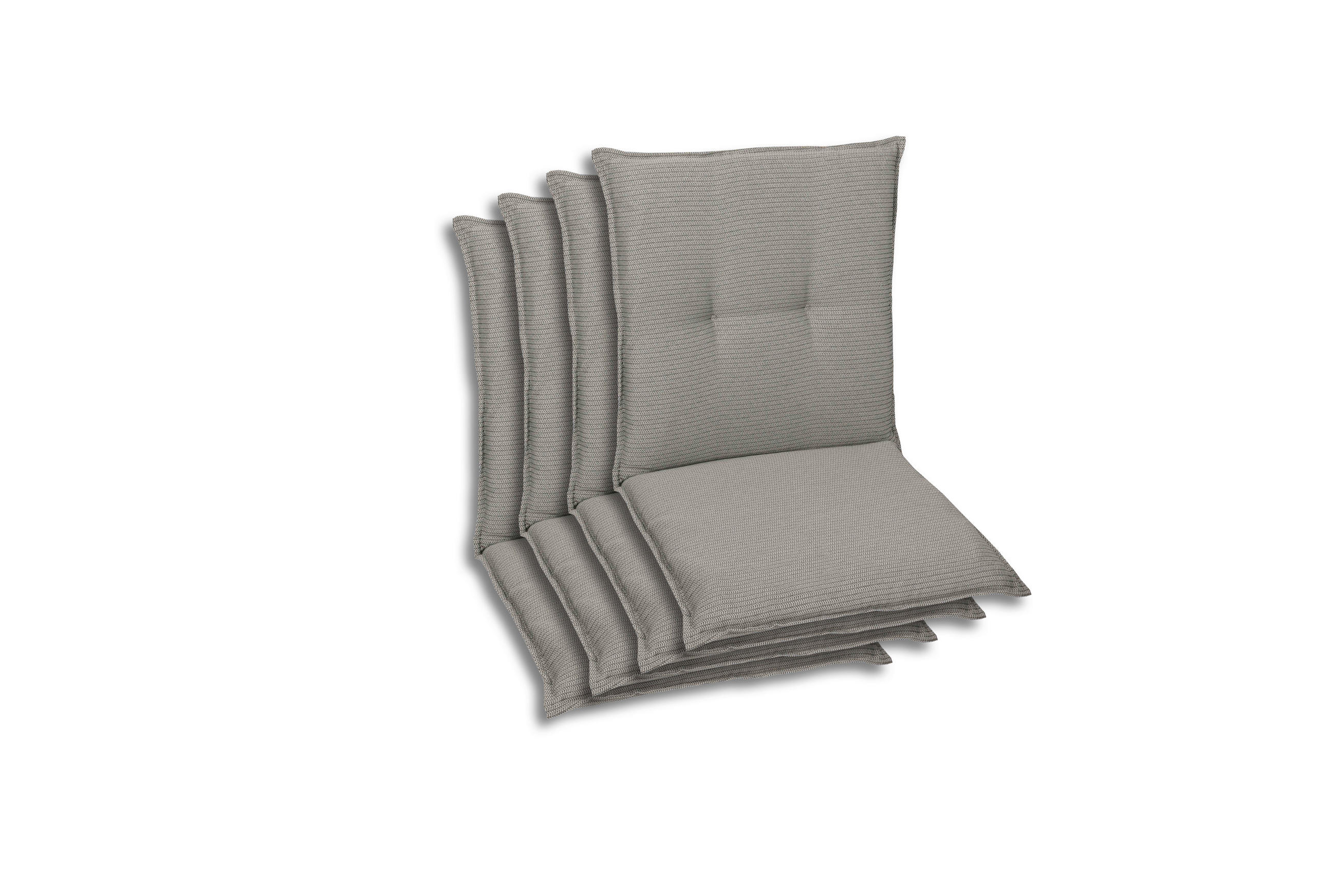XXXLutz Sesselauflagenset Grau 50x7x100 cm