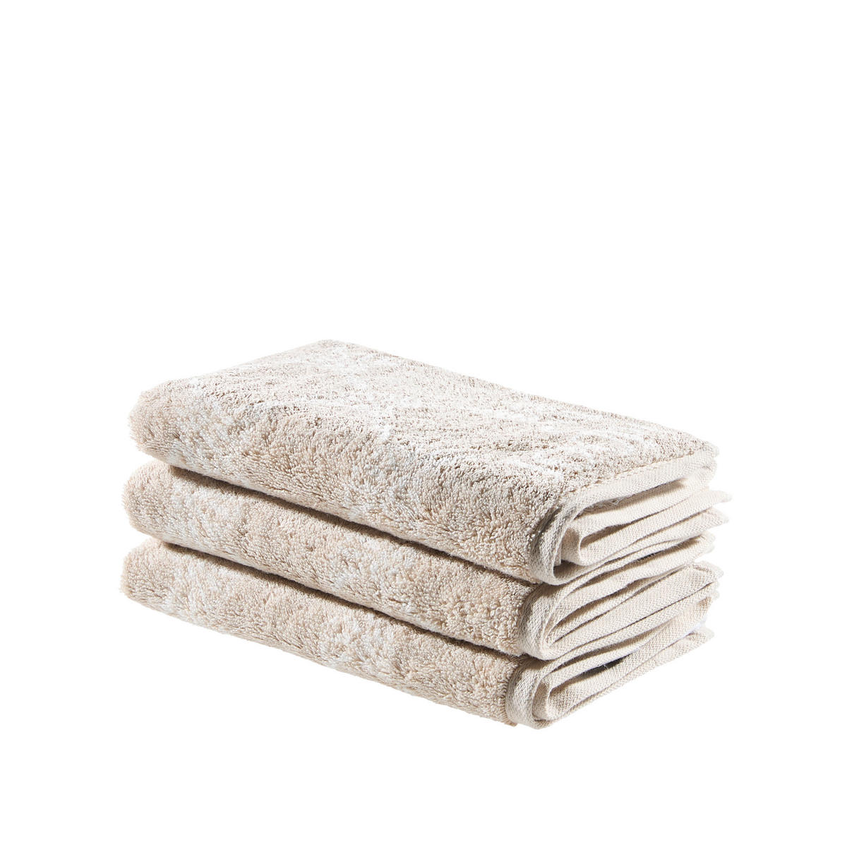 FROTTIERSET Sandfarben 3-teilig  - Sandfarben, Basics, Textil - Joop!