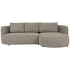 ECKSOFA in Webstoff Braun  - Schwarz/Braun, Modern, Kunststoff/Textil (284/183cm) - Welnova