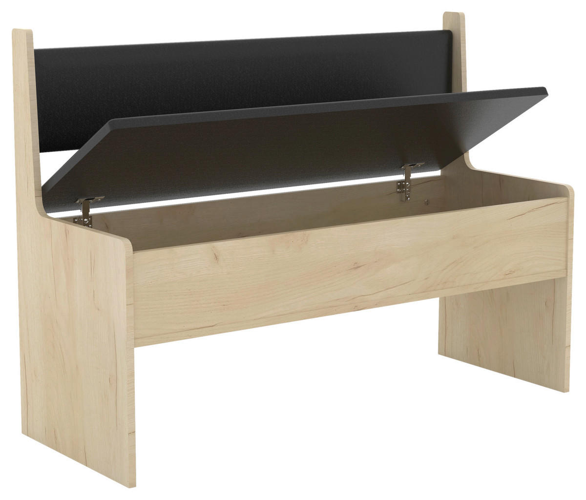 SITZBANK 110/80/42 cm Honigeiche  - Honigeiche/Weiß, MODERN (110/80/42cm) - MID.YOU