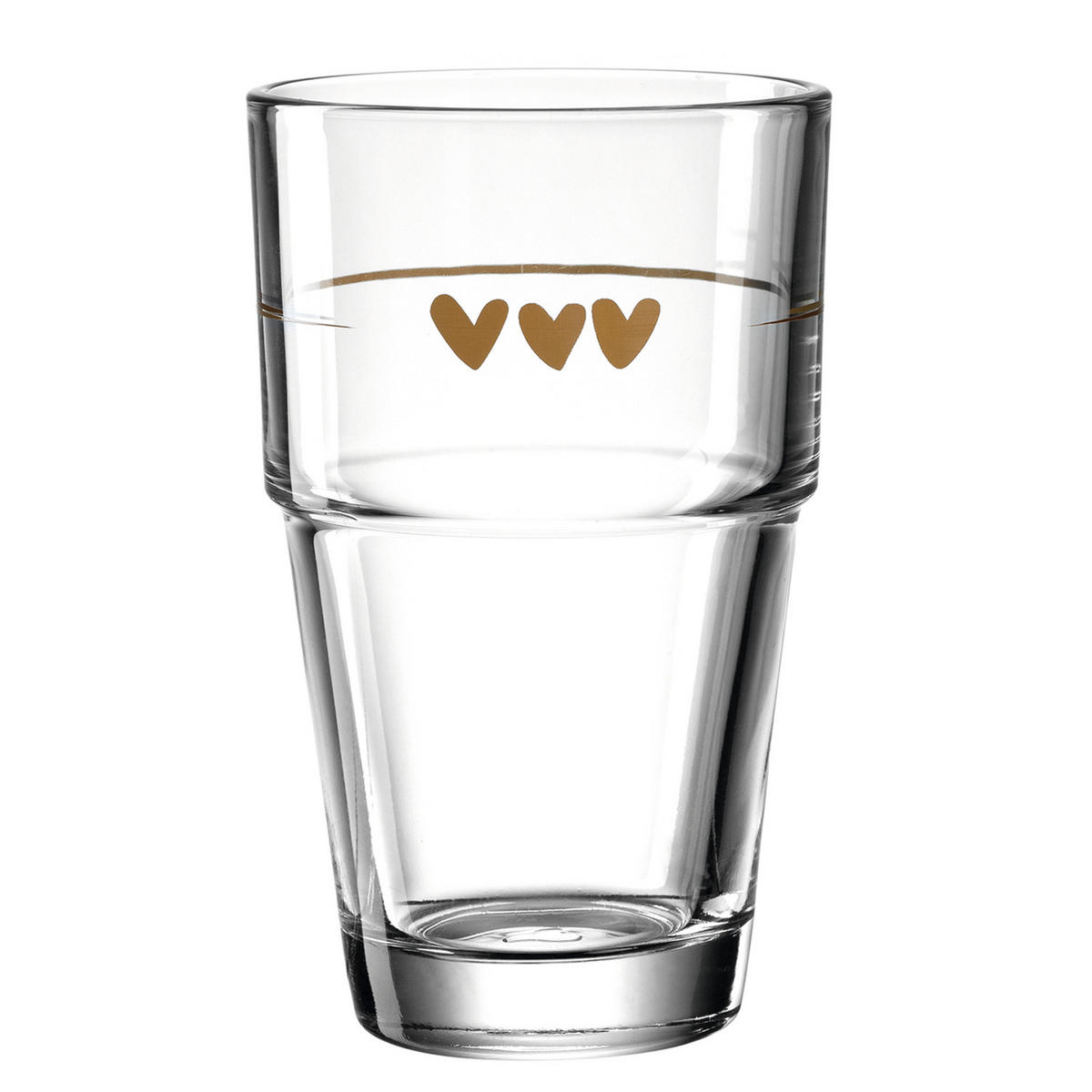LATTE-MACCHIATO-SET Solo 6-teilig  - Transparent/Braun, KONVENTIONELL, Glas (410ml) - Leonardo