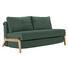 SCHLAFSOFA in Holz, Metall, Textil Grün - Eichefarben/Grün, MODERN, Holz/Textil (147/67/96cm) - Innovation SCHLAFSOFA in Holz, Metall, Textil Grün - Eichefarben/Grün, MODERN, Holz/Textil (147/67/96cm) - Innovation
