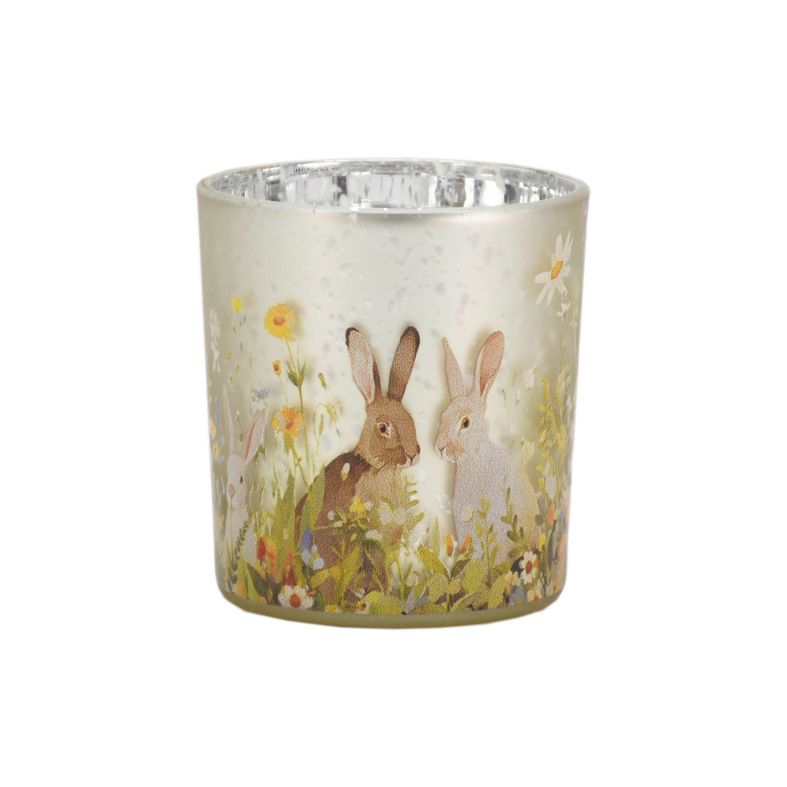 VÄRMELJUSGLAS  - vit/ljusgrön, Lifestyle, glas (7,3/8cm)