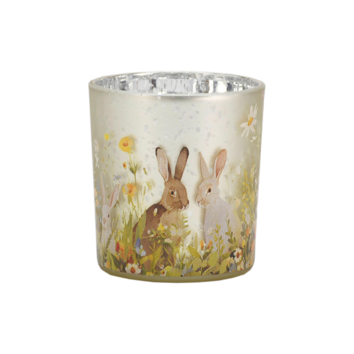 VÄRMELJUSGLAS  - vit/ljusgrön, Lifestyle, glas (7,3/8cm)