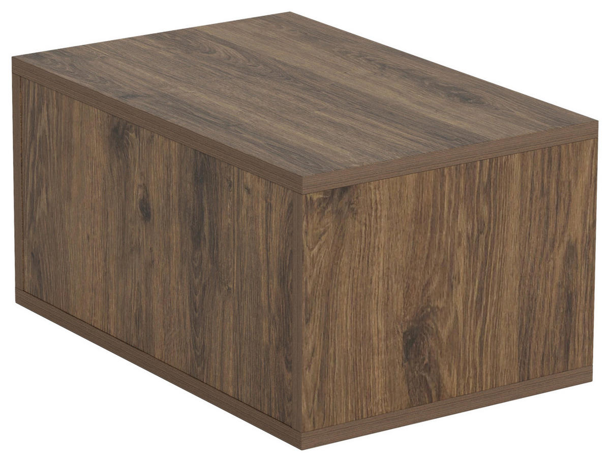 NACHTSCHRANK 46/23/30 cm  - Eiche dunkel, MODERN, Holzwerkstoff (46/23/30cm) - VanDerken