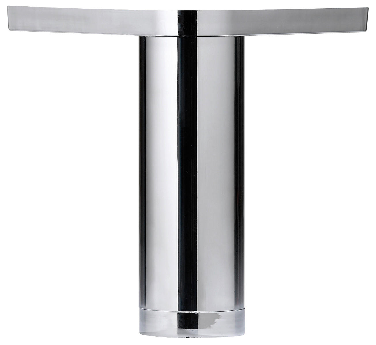 FUßSET  - Chromfarben, MODERN, Kunststoff (10cm) - Sadena