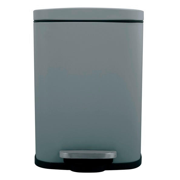 TRETEIMER AKIRA 5 L  - Dunkelgrau/Schwarz, Basics, Kunststoff/Metall (21,4/17,6/30cm) - Spirella