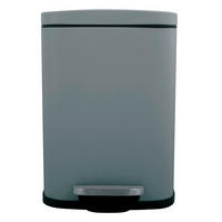 TRETEIMER AKIRA 5 L  - Dunkelgrau/Schwarz, Basics, Kunststoff/Metall (21,4/17,6/30cm) - Spirella