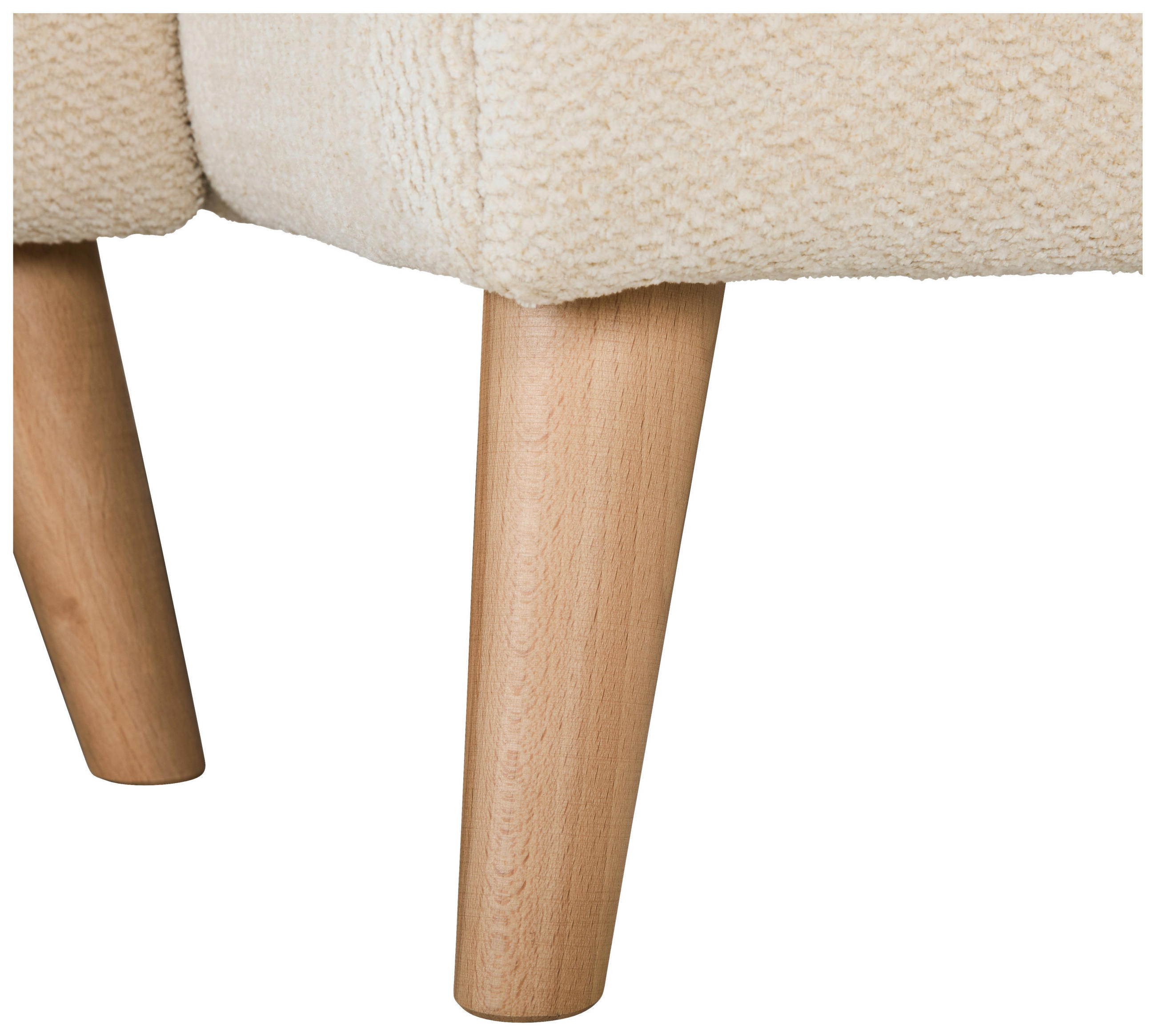 Thumbnail - Carryhome Ecksofa, Creme, Textil, Buche, massiv, 4-Sitzer, Füllung: Silikon, Ottomane rechts, L-Form, 294x169 cm, Liegef...