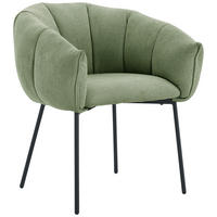 ARMLEHNSTUHL  in Eisen Struktur  - Schwarz/Grün, Design, Textil/Metall (66/78/72cm) - Carryhome