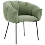 ARMLEHNSTUHL  Stoffauswahl Struktur  - Schwarz/Grün, Design, Textil/Metall (66/78/72cm) - Carryhome