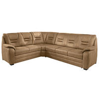 ECKSOFA in Lederlook Braun  - Beige/Braun, Konventionell, Holz/Holzwerkstoff (234/286cm) - Beldomo Comfort