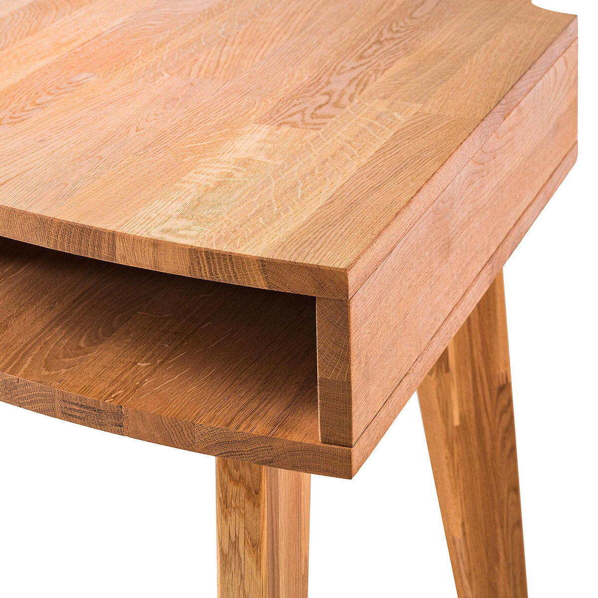 ECKSCHREIBTISCH 75/75/76 cm  in Wildeiche  - Wildeiche, Natur, Holz (75/75/76cm) - home24