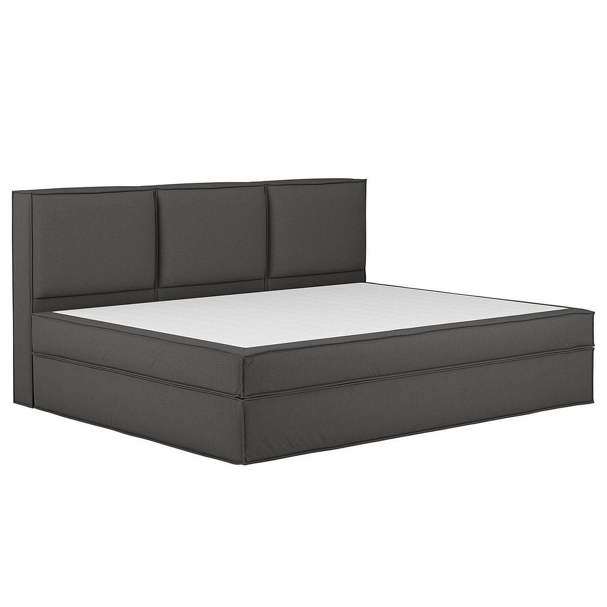 BOXSPRINGBETT 270/200 cm  in Anthrazit  - Anthrazit, Design, Textil (270/200cm) - home24