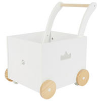 LAUFLERNWAGEN BOX  - Weiß, KONVENTIONELL, Holz (46/35/49,5cm)
