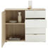 KOMMODE 100/80/42 cm - Eichefarben/Alufarben, MODERN, Glas/Holzwerkstoff (100/80/42cm) - Stylife KOMMODE 100/80/42 cm - Eichefarben/Alufarben, MODERN, Glas/Holzwerkstoff (100/80/42cm) - Stylife