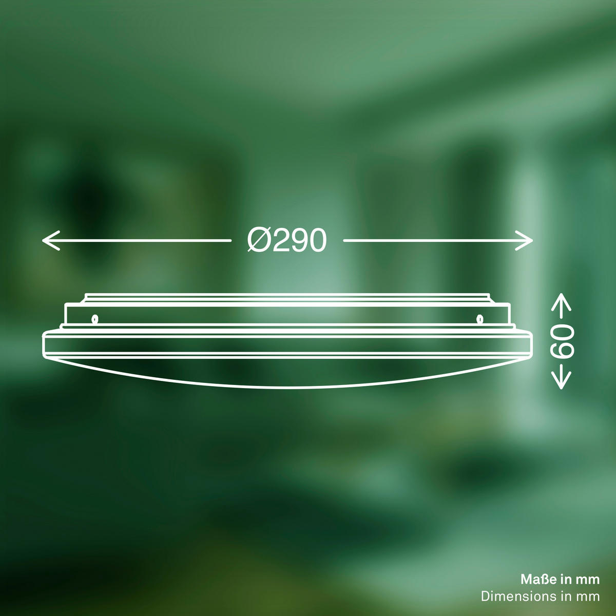 LED-DECKENLEUCHTE Elipso A 29/6 cm   - Weiß, Basics, Kunststoff (29/6cm)