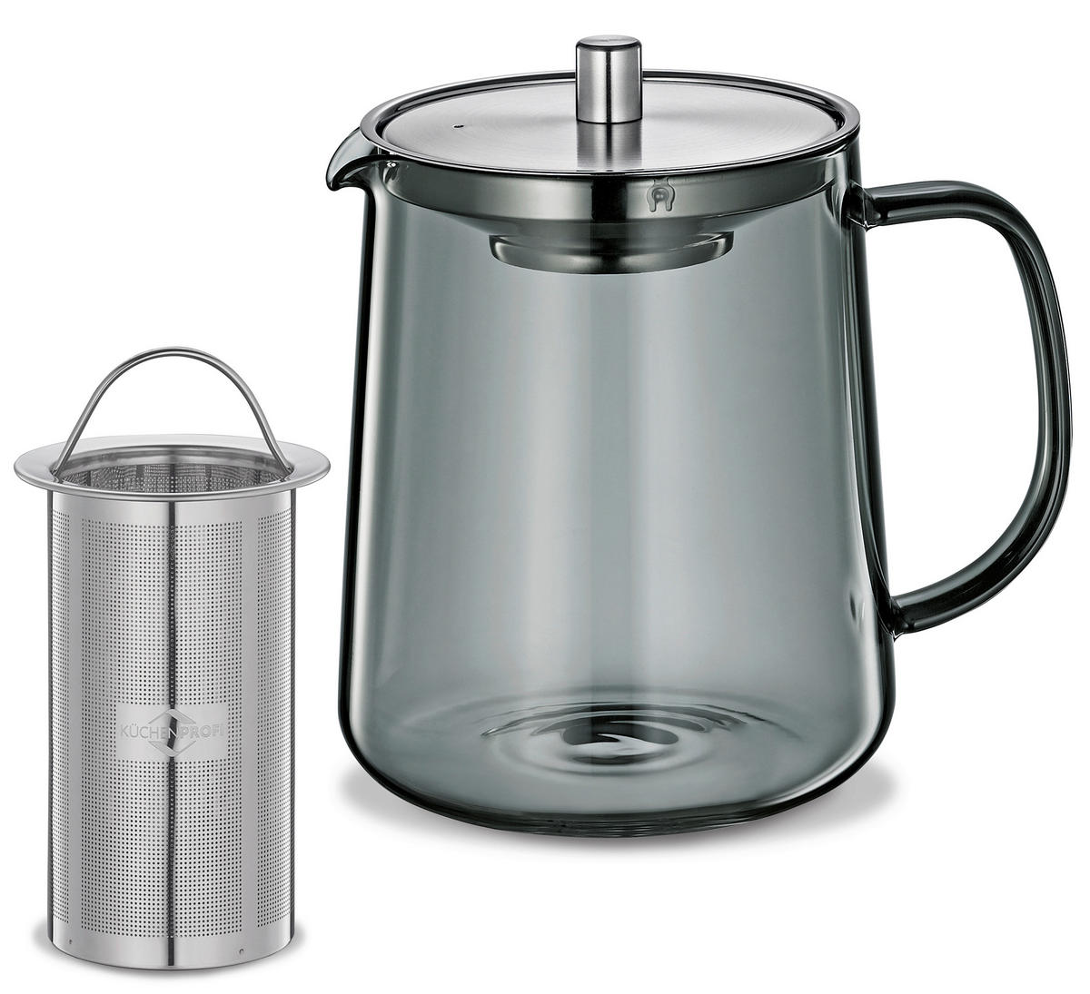 TEEKANNE ASSAM  - Grau, Basics, Glas (17,5/12/16cm) - KÜCHENPROFI