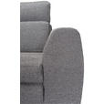 ECKSOFA Dunkelgrau Chenille - Dunkelgrau/Schwarz, KONVENTIONELL, Textil/Metall (185/240cm) - Carryhome