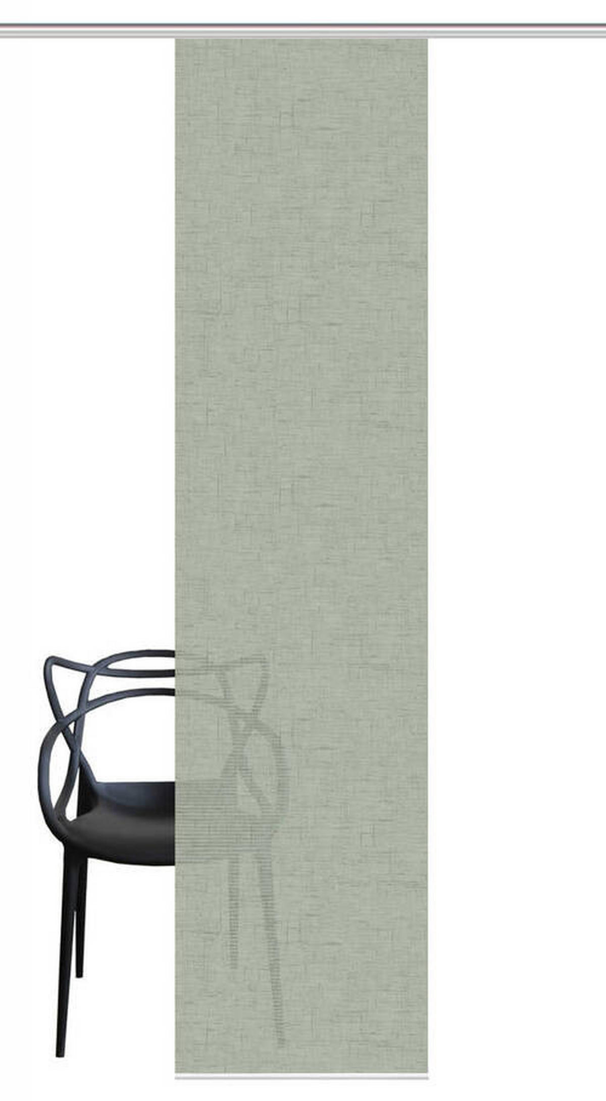 FLÄCHENVORHANG in Salbeigrün halbtransparent  - Salbeigrün, Basics, Textil (60/260cm)