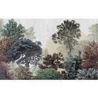 NON WOVEN-TAPET 400/250 cm  - vit/grön, Basics (400/250cm) - Komar