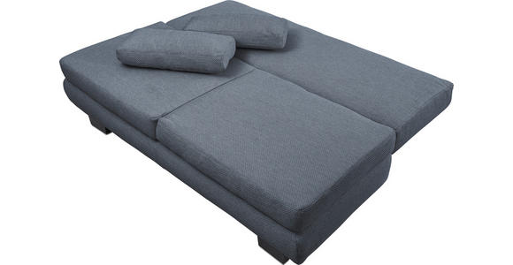 SCHLAFSOFA Macy in Blau, Grau  - Wengefarben/Blau, Design, Holz/Textil (203/94/100cm) - Novel