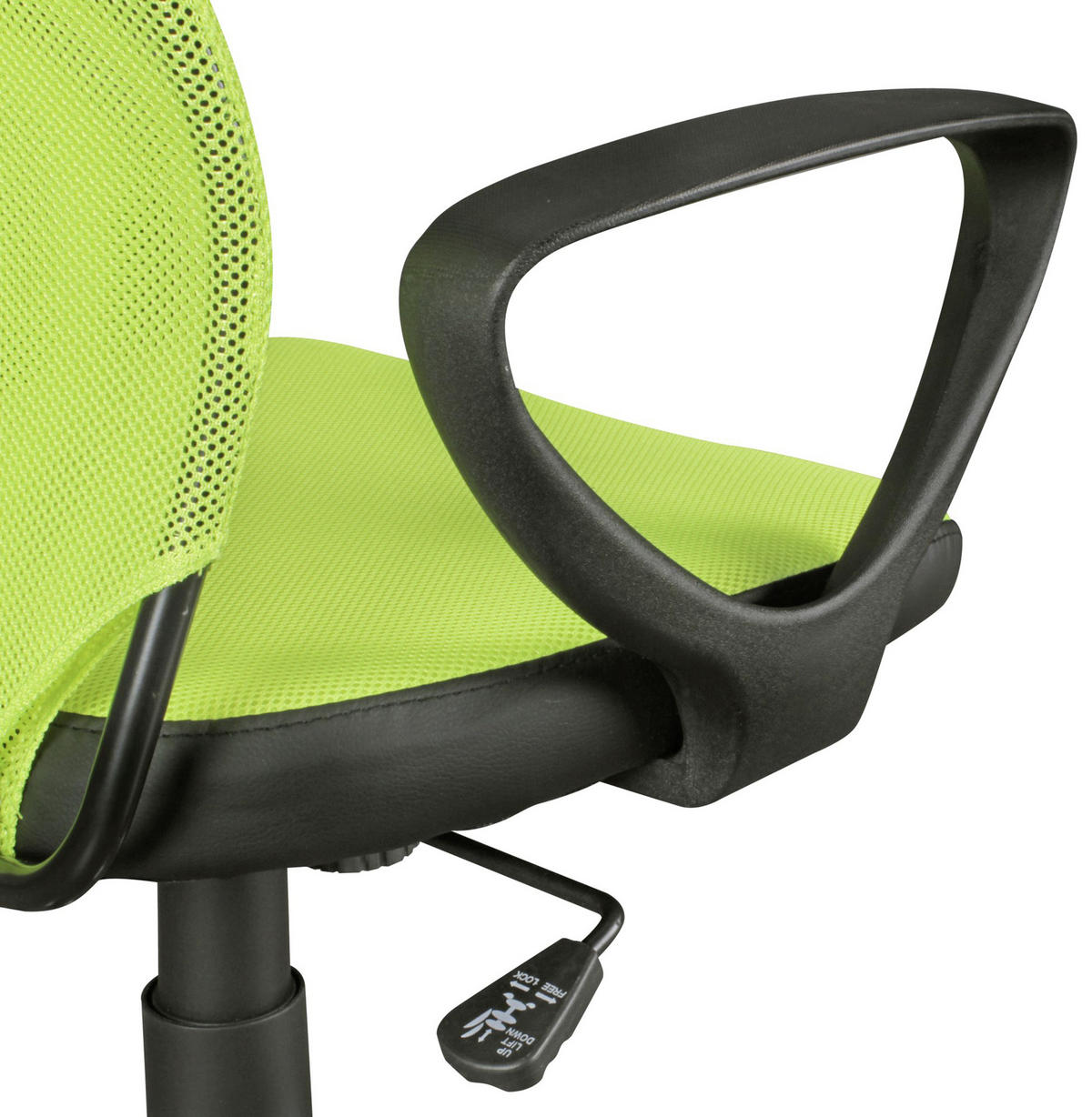 JUGENDDREHSTUHL - Chromfarben/Limette, Modern, Kunststoff/Metall (60/105/60cm) - MID.YOU