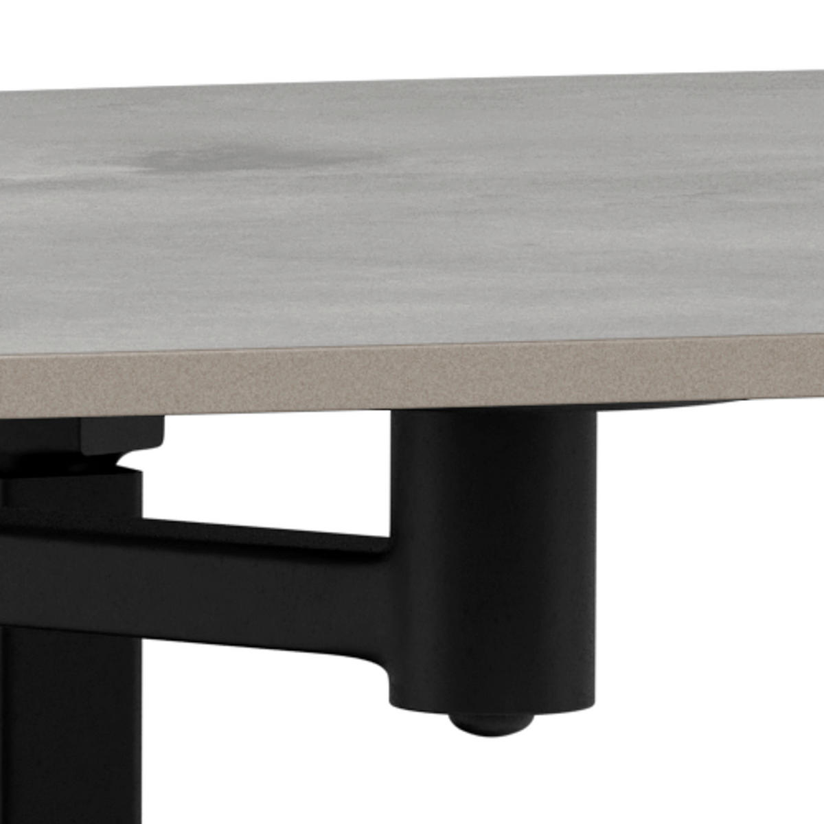 COUCHTISCH CARBALLO 122/70/40 cm rechteckig Grau, Schwarz  - Schwarz/Grau, Design, Keramik/Metall (122/70/40cm) - MID.YOU