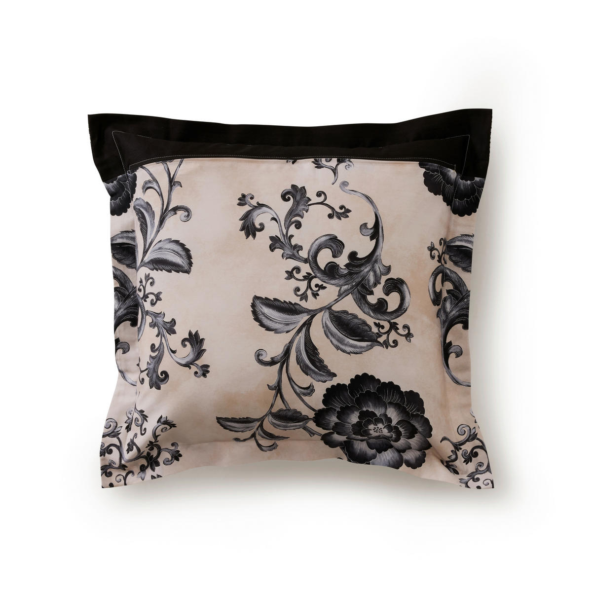 KISSENHÜLLE Paraggi 40/40 cm  - Schwarz, KONVENTIONELL, Textil (40/40cm) - Bassetti