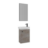 GÄSTEBAD 55 cm  - Weiß Hochglanz/Schwarz, MODERN, Keramik/Holzwerkstoff (55cm) - MID.YOU