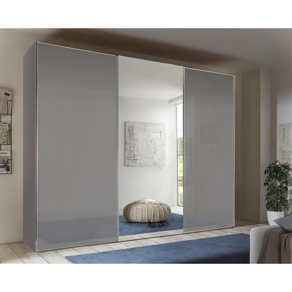 Thumbnail - Moderano Schwebetürenschrank Sigma Rom, Grau, Metall, 6 Fächer, 298x240x68 cm, Lga, Goldenes M, BQ - Bündnis für Qualitä...