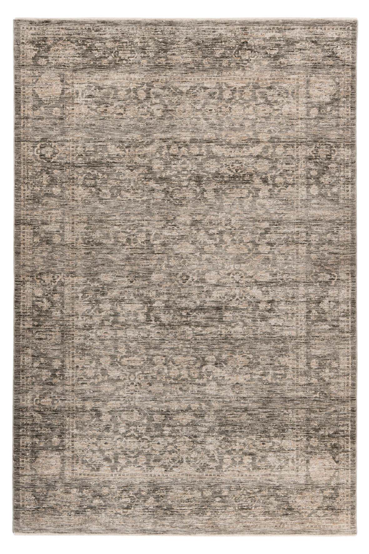 VINTAGE-TEPPICH 80/150 cm My Everest Grau  - Grau, Basics, Textil (80/150cm) - Obsession