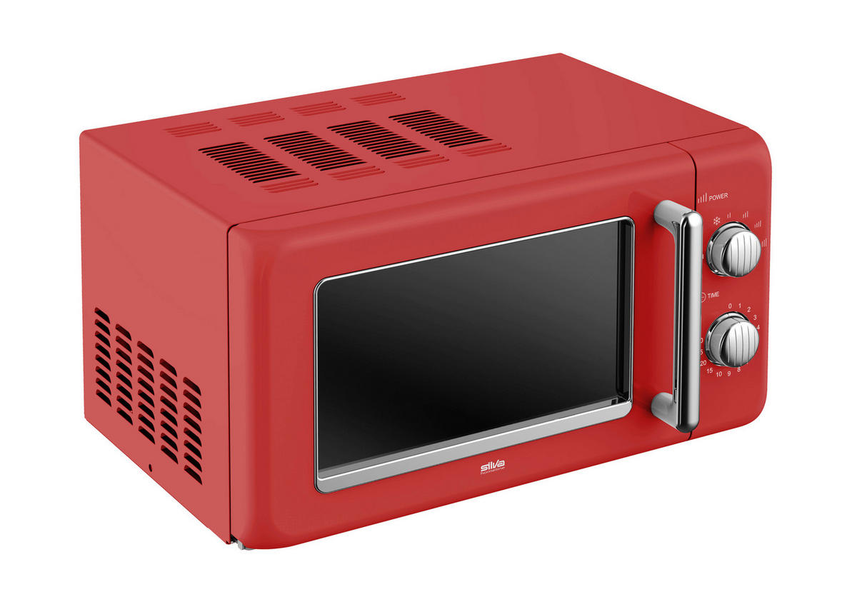 MIKROWELLE MW-R 25.3 ROT  - Rot, Trend, Metall (45,2/26,2/36cm)