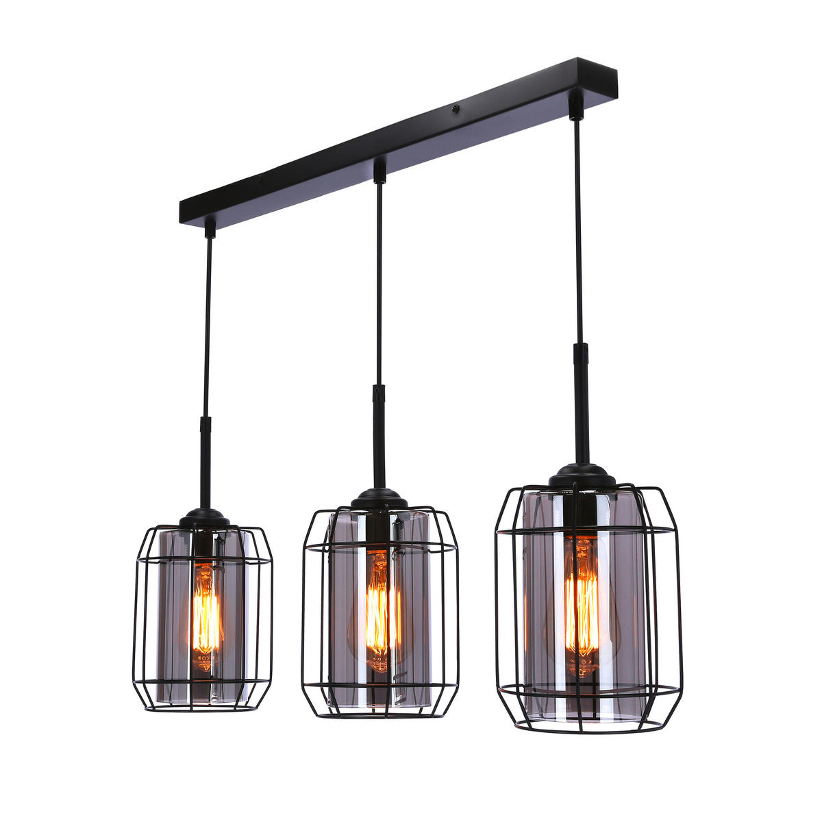 PENDELLAMPA Jonera 67/15/110 cm  - svart, Design, metall (67/15/110cm)
