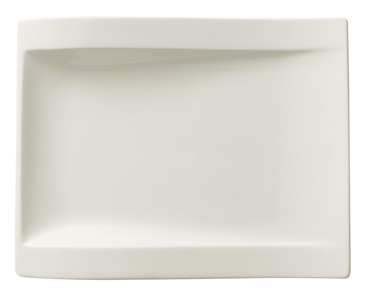 Fine China FRÜHSTÜCKSTELLER rechteckig - Weiß, Basics, Keramik (20/26cm) - Villeroy & Boch
