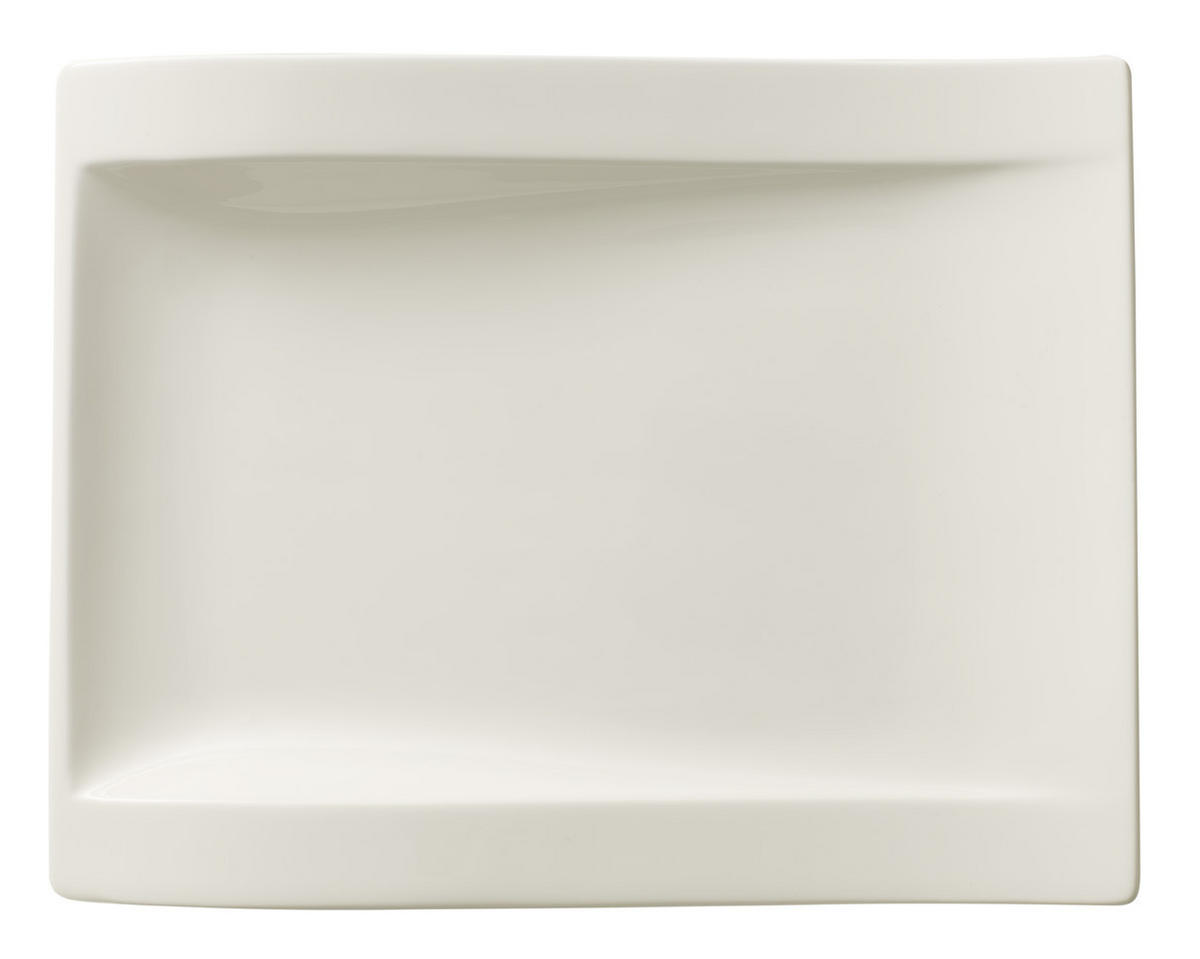 FRÜHSTÜCKSTELLER Weiß 20/26 cm New Wave  - Weiß, Basics, Keramik (20/26cm) - Villeroy & Boch