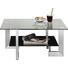 COUCHTISCH quadratisch Edelstahlfarben, Schwarz - Edelstahlfarben/Schwarz, Design, Glas/Metall (80/38/80cm) - Novel