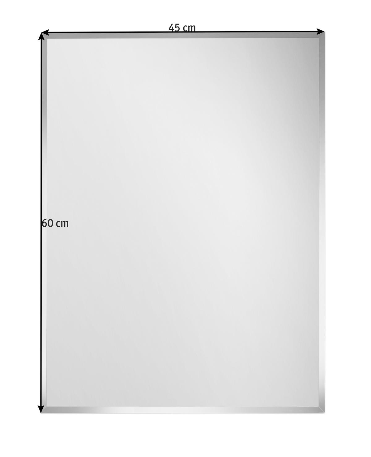 WANDSPIEGEL 45/60/0,3 cm    - Silberfarben, Design (45/60/0,3cm) - Boxxx